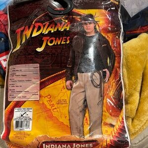 Indiana Jones Costume Set includes hat, jacket, pants, whip in XL